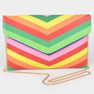 Multi Color Envelope Clutch